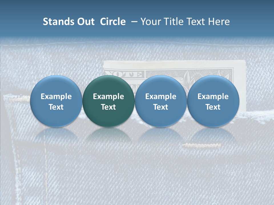 American Jeans Cloth PowerPoint Template