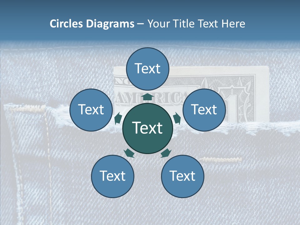 American Jeans Cloth PowerPoint Template