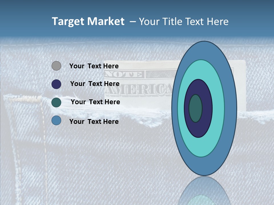 American Jeans Cloth PowerPoint Template