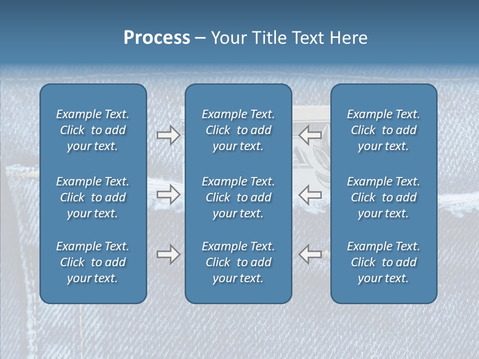 American Jeans Cloth PowerPoint Template