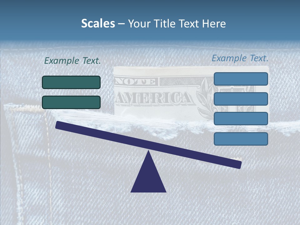 American Jeans Cloth PowerPoint Template