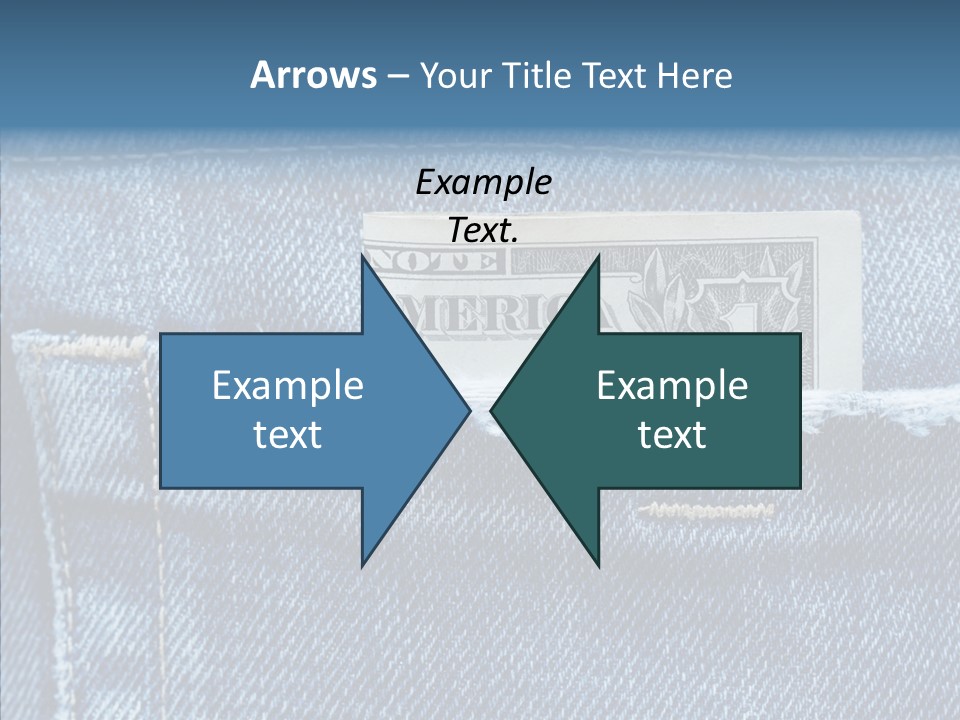 American Jeans Cloth PowerPoint Template