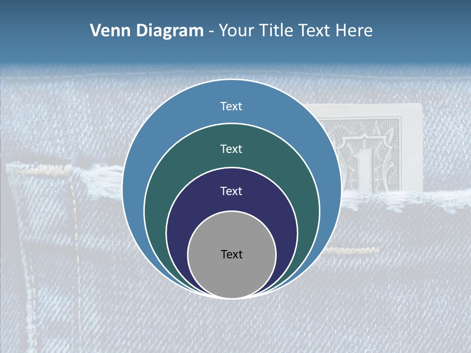 American Jeans Cloth PowerPoint Template