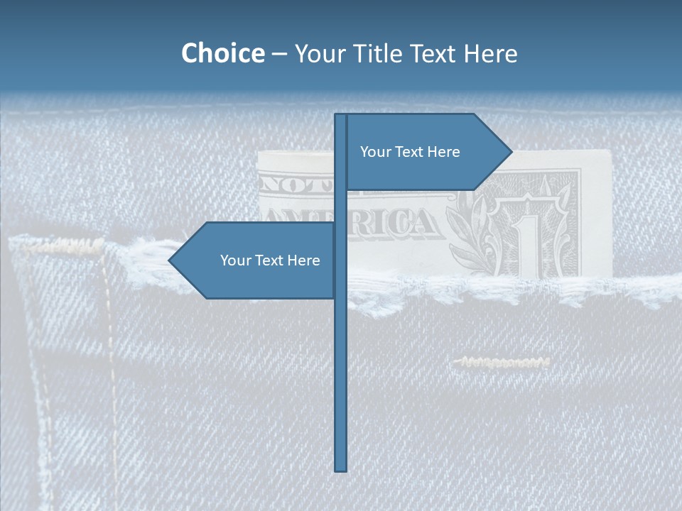 American Jeans Cloth PowerPoint Template