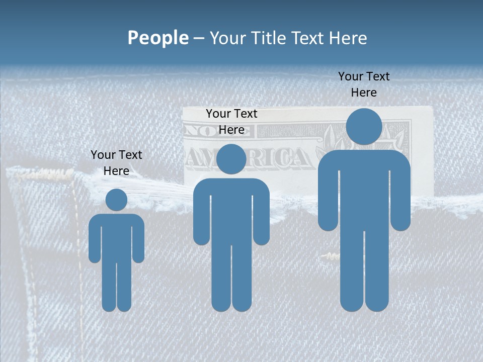 American Jeans Cloth PowerPoint Template