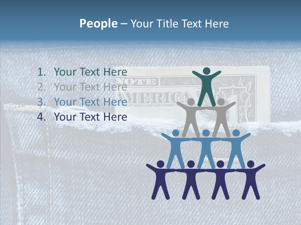 American Jeans Cloth PowerPoint Template