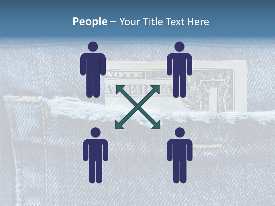 American Jeans Cloth PowerPoint Template