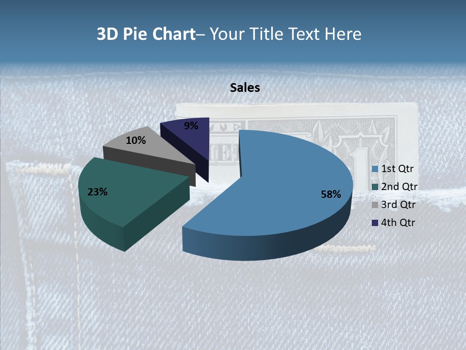 American Jeans Cloth PowerPoint Template