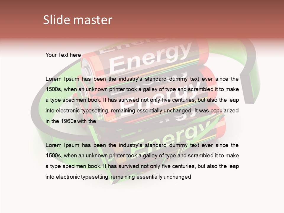 Electric Fuel Repeat PowerPoint Template