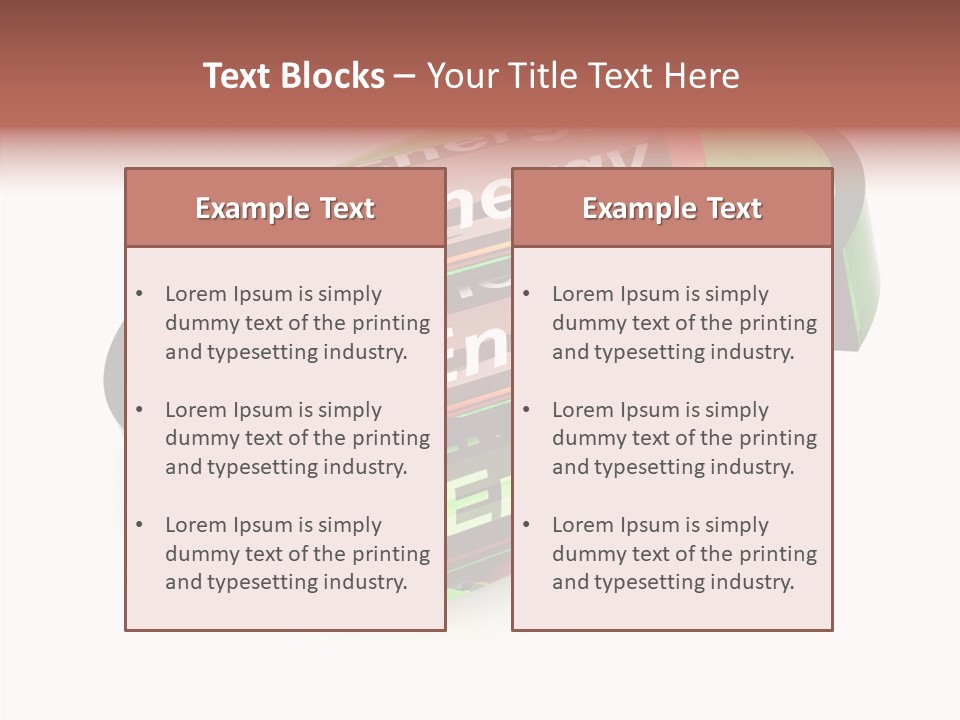 Electric Fuel Repeat PowerPoint Template