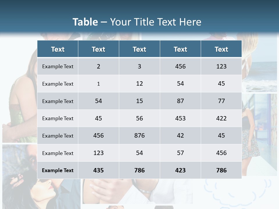 Male Lovers Ocean PowerPoint Template