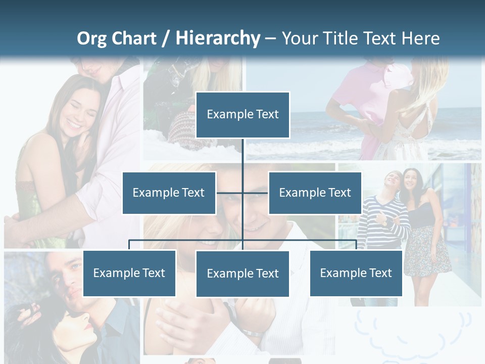 Male Lovers Ocean PowerPoint Template