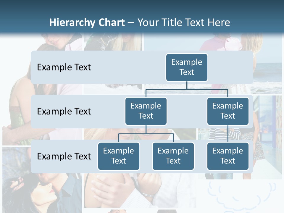 Male Lovers Ocean PowerPoint Template