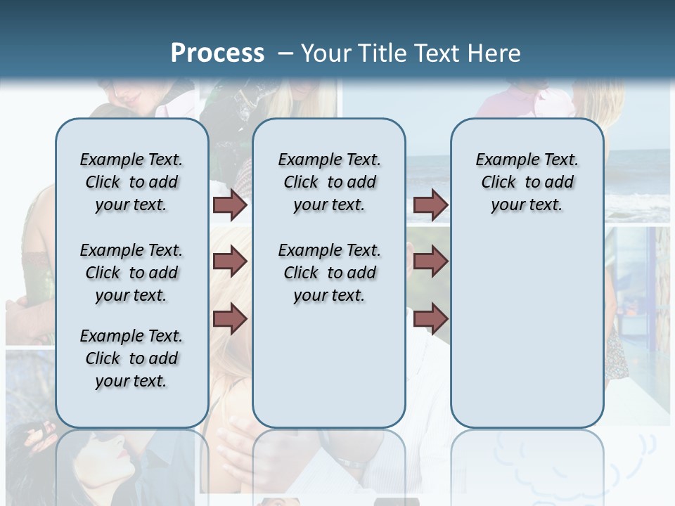 Male Lovers Ocean PowerPoint Template