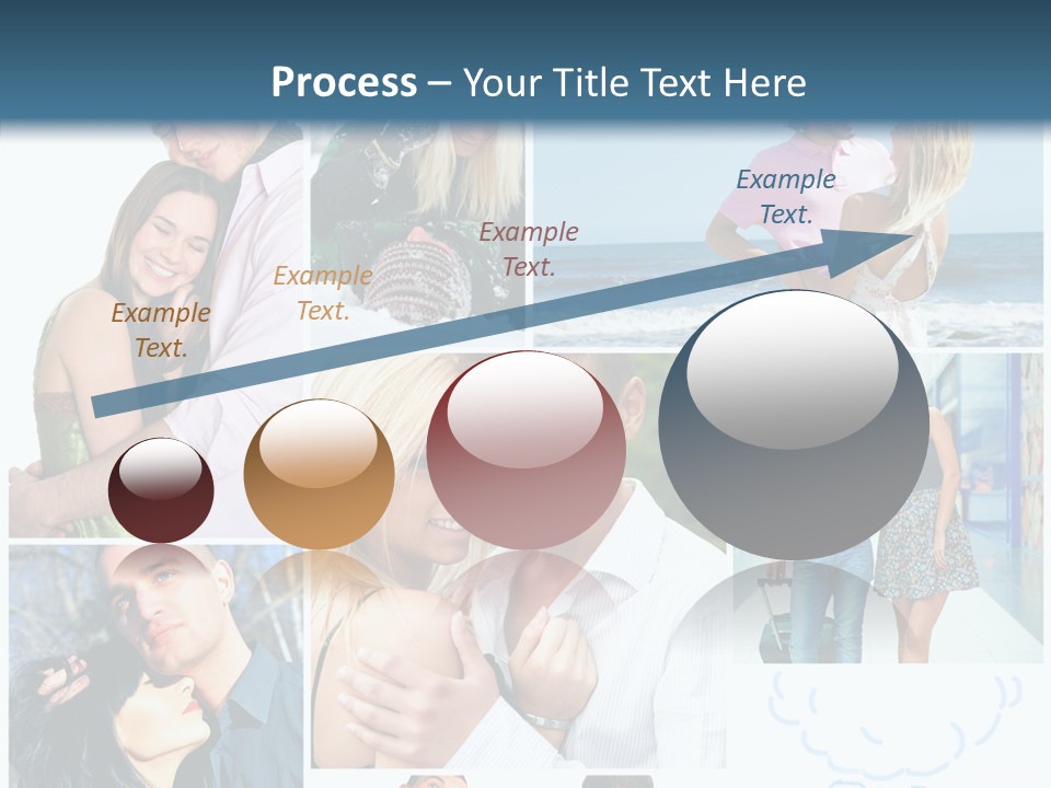 Male Lovers Ocean PowerPoint Template