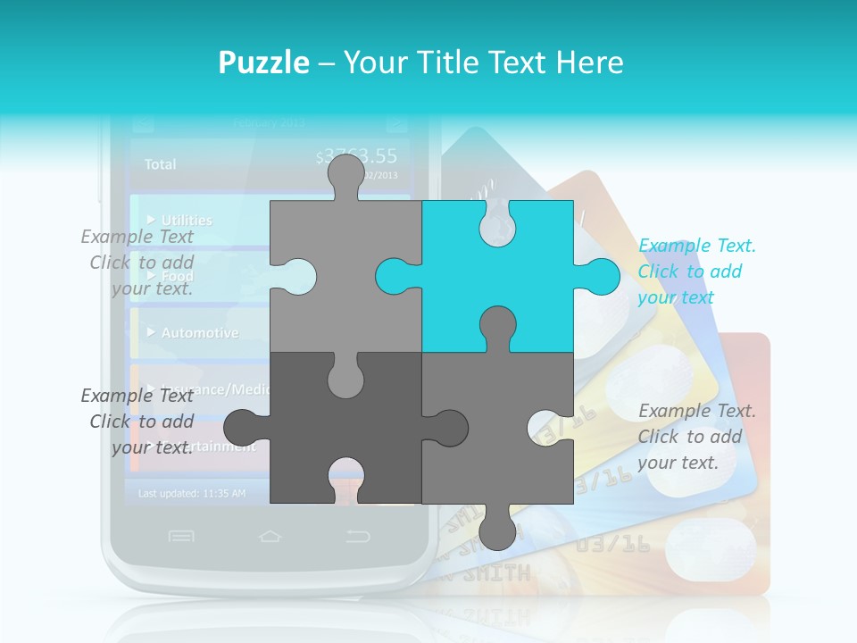 Financial Business White PowerPoint Template