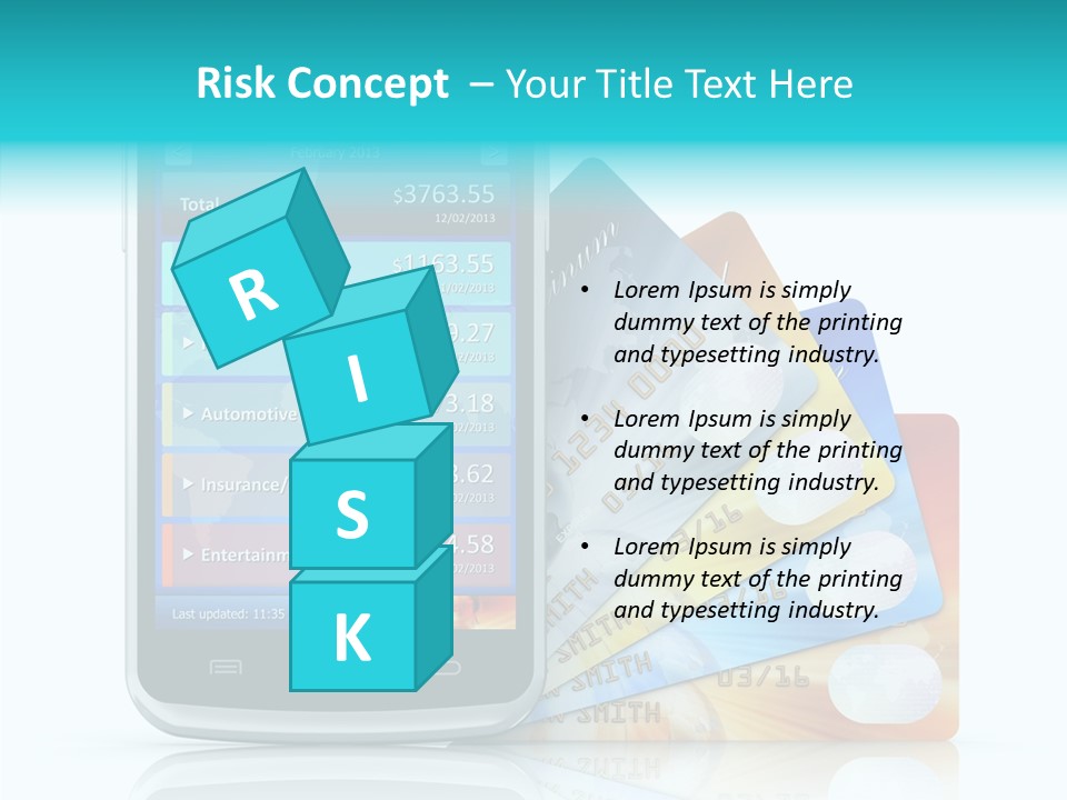 Financial Business White PowerPoint Template