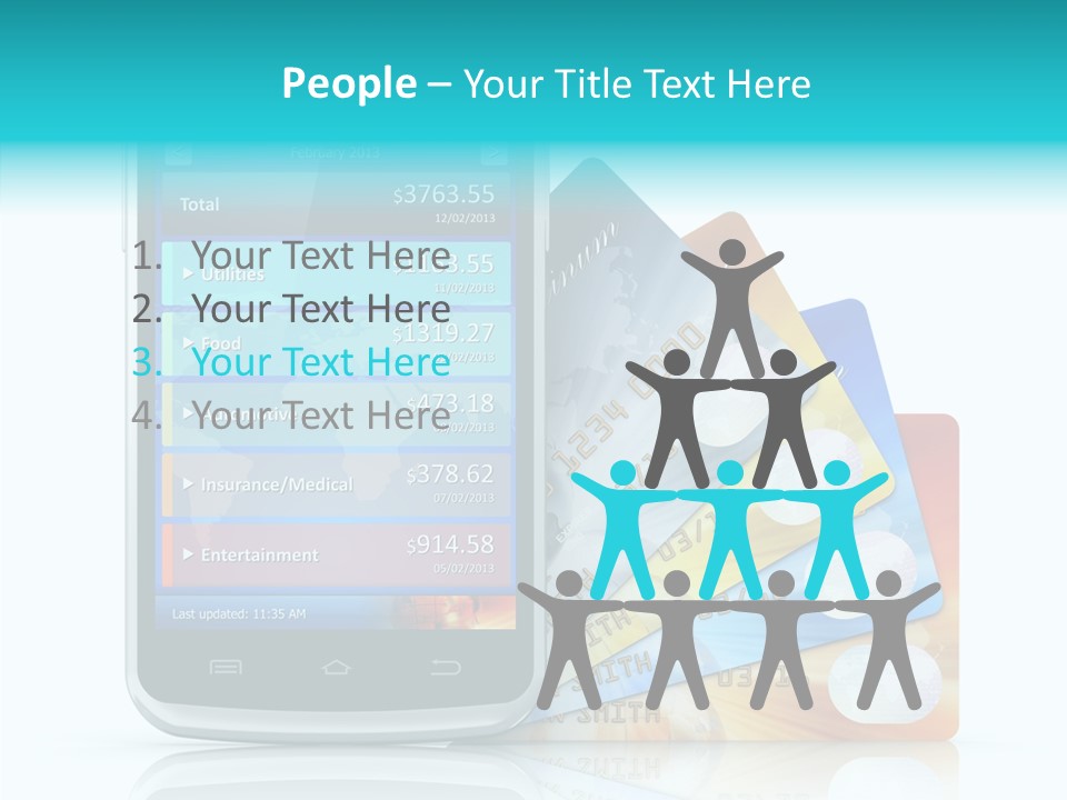 Financial Business White PowerPoint Template