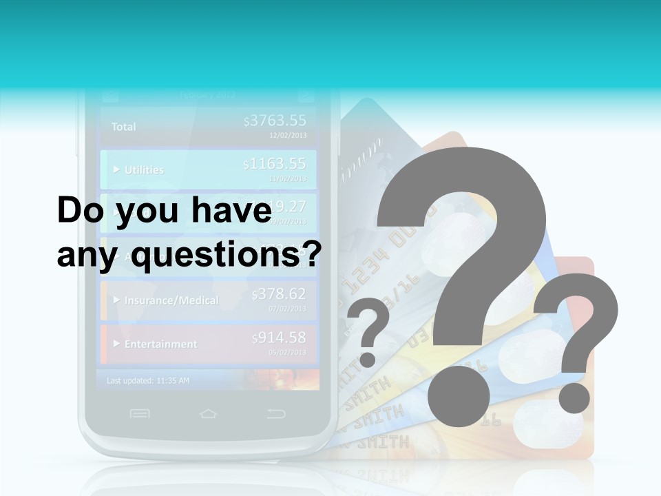 Financial Business White PowerPoint Template