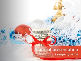 Tree Still Life Snow PowerPoint Template