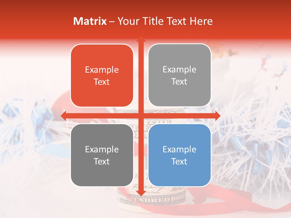 Tree Still Life Snow PowerPoint Template