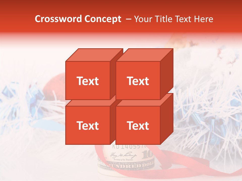 Tree Still Life Snow PowerPoint Template