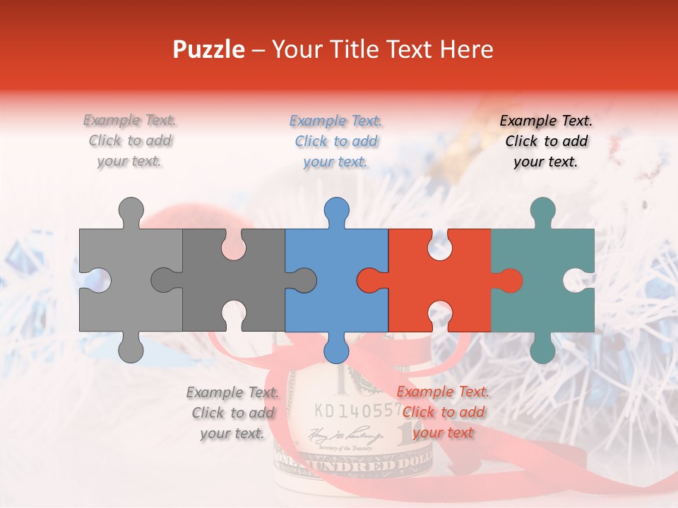 Tree Still Life Snow PowerPoint Template