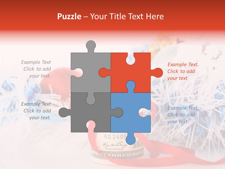 Tree Still Life Snow PowerPoint Template