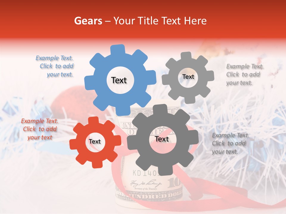 Tree Still Life Snow PowerPoint Template