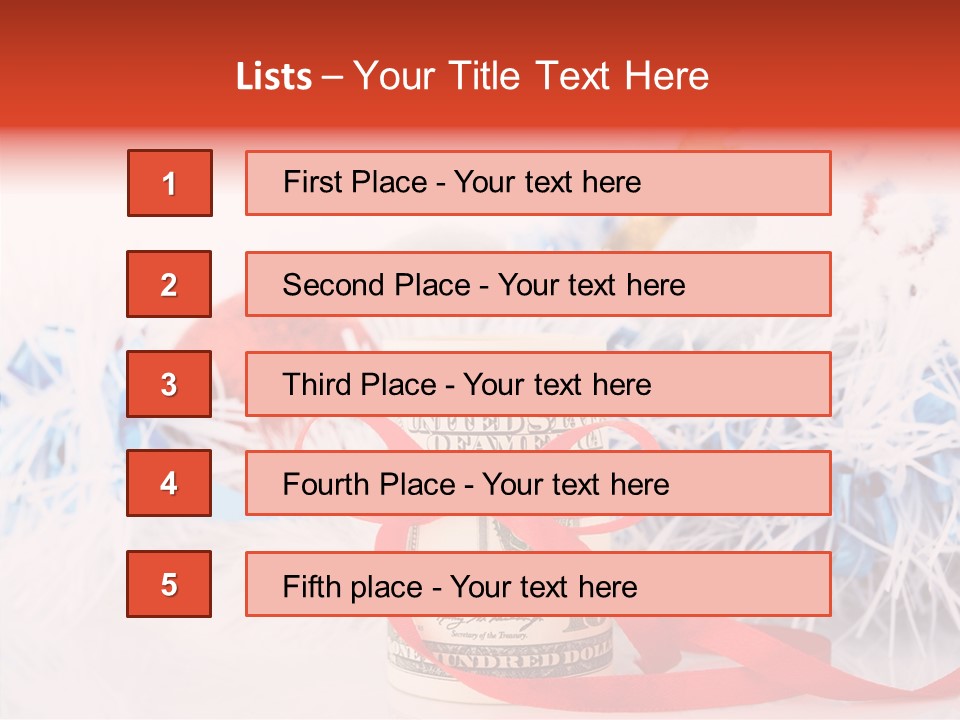 Tree Still Life Snow PowerPoint Template