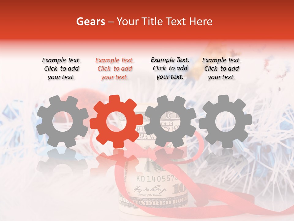 Tree Still Life Snow PowerPoint Template