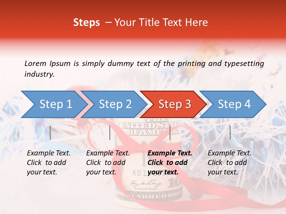 Tree Still Life Snow PowerPoint Template