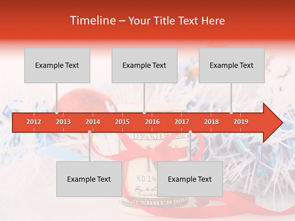 Tree Still Life Snow PowerPoint Template