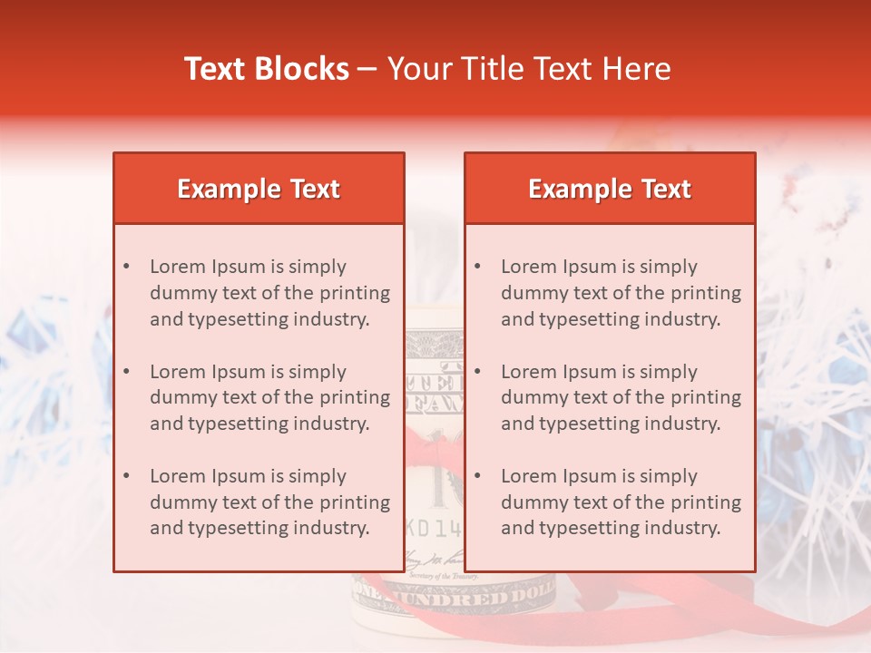 Tree Still Life Snow PowerPoint Template