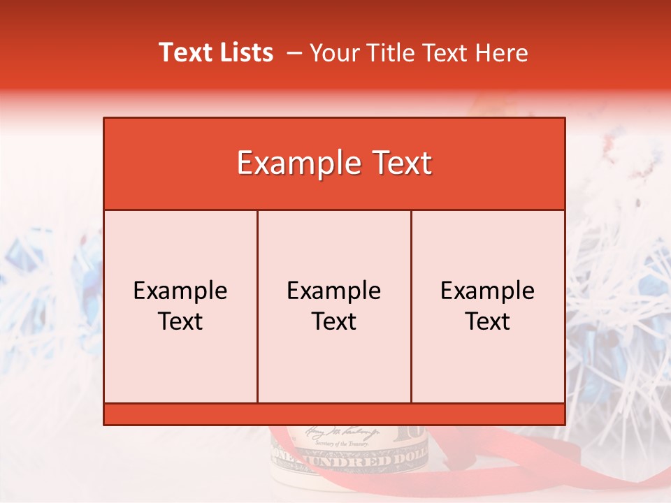 Tree Still Life Snow PowerPoint Template