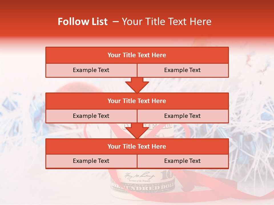 Tree Still Life Snow PowerPoint Template