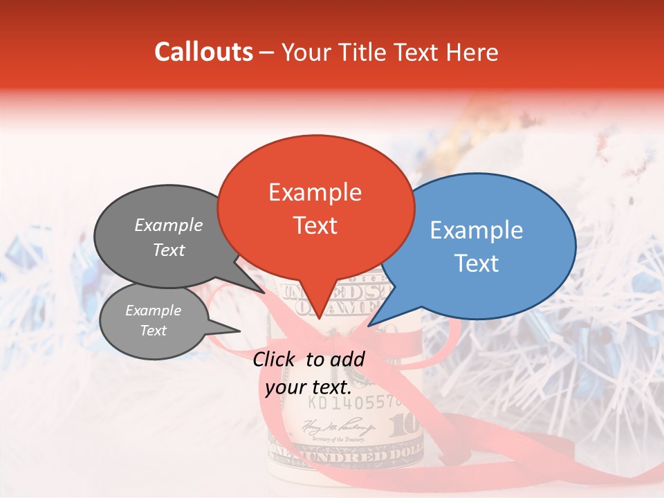 Tree Still Life Snow PowerPoint Template