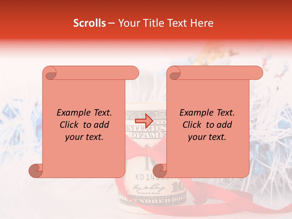 Tree Still Life Snow PowerPoint Template