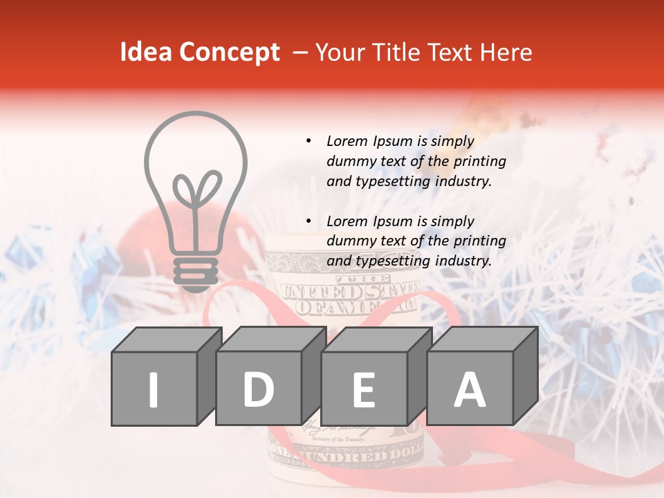 Tree Still Life Snow PowerPoint Template