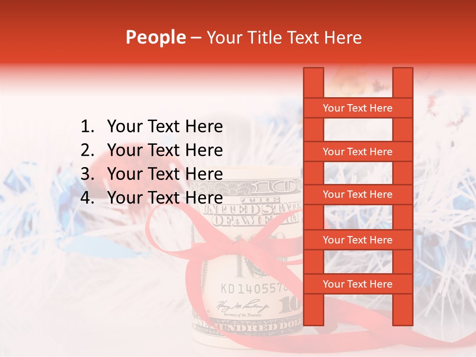 Tree Still Life Snow PowerPoint Template