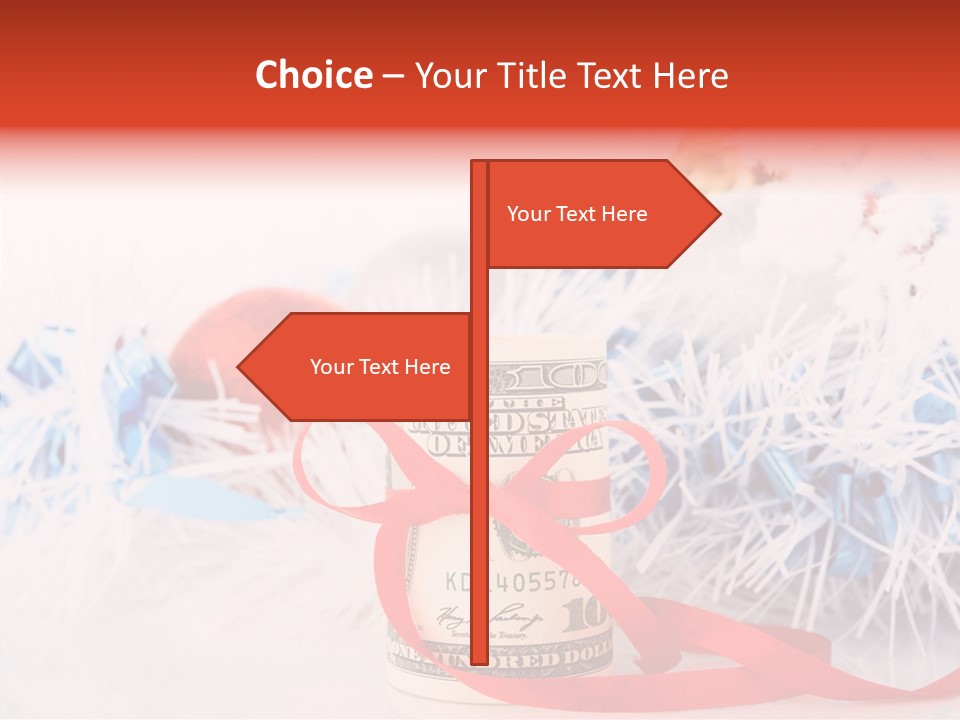 Tree Still Life Snow PowerPoint Template