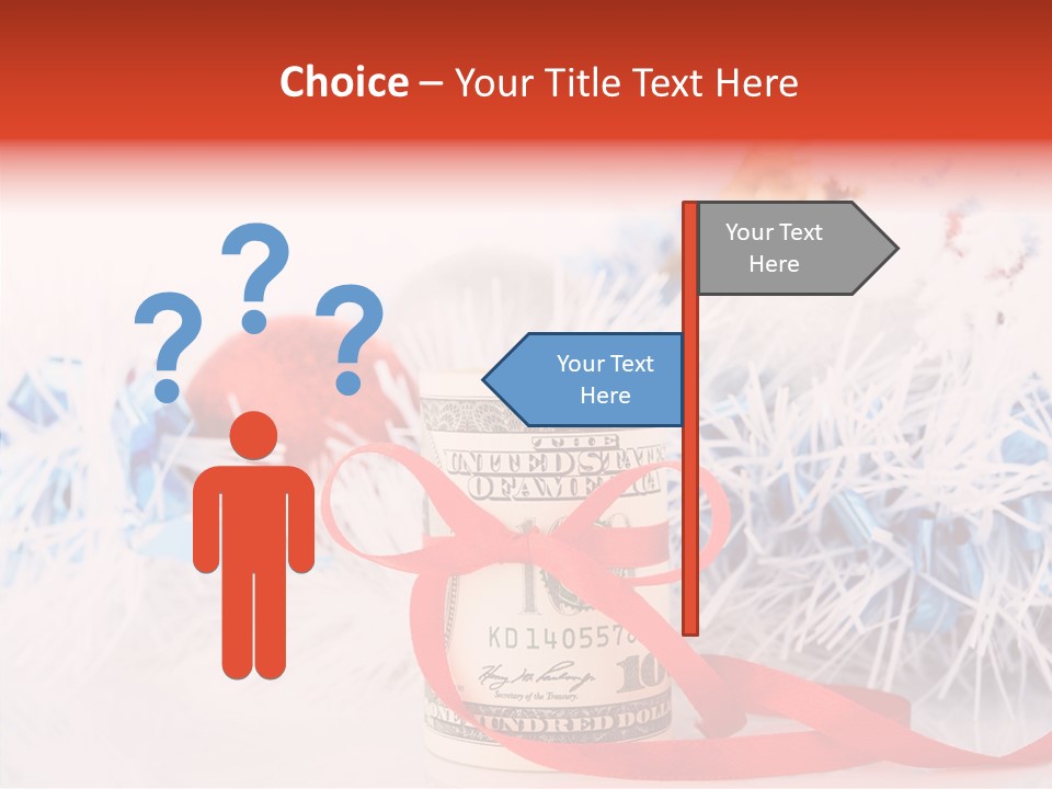 Tree Still Life Snow PowerPoint Template