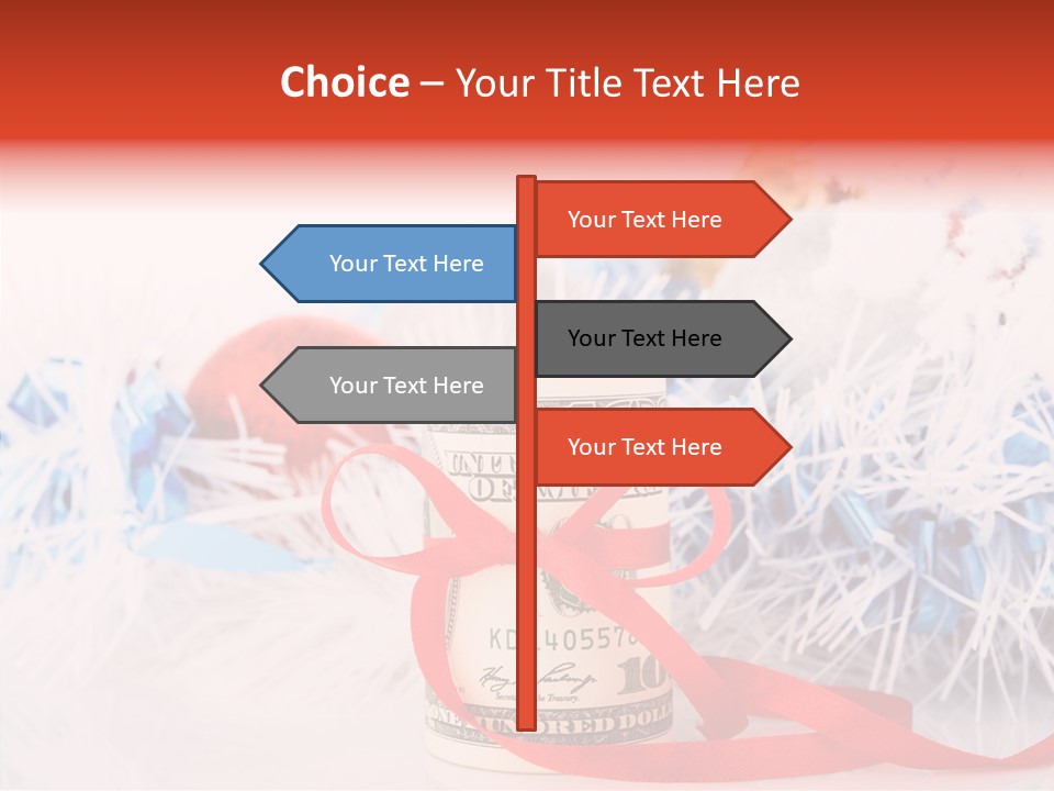 Tree Still Life Snow PowerPoint Template