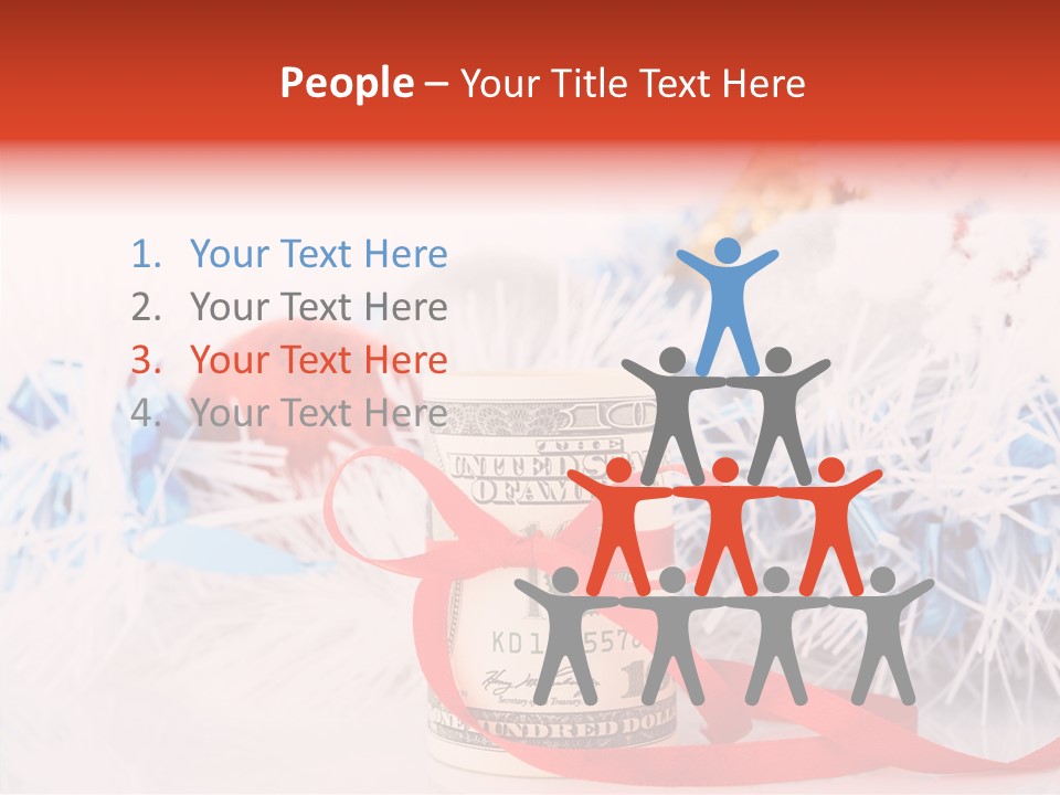 Tree Still Life Snow PowerPoint Template