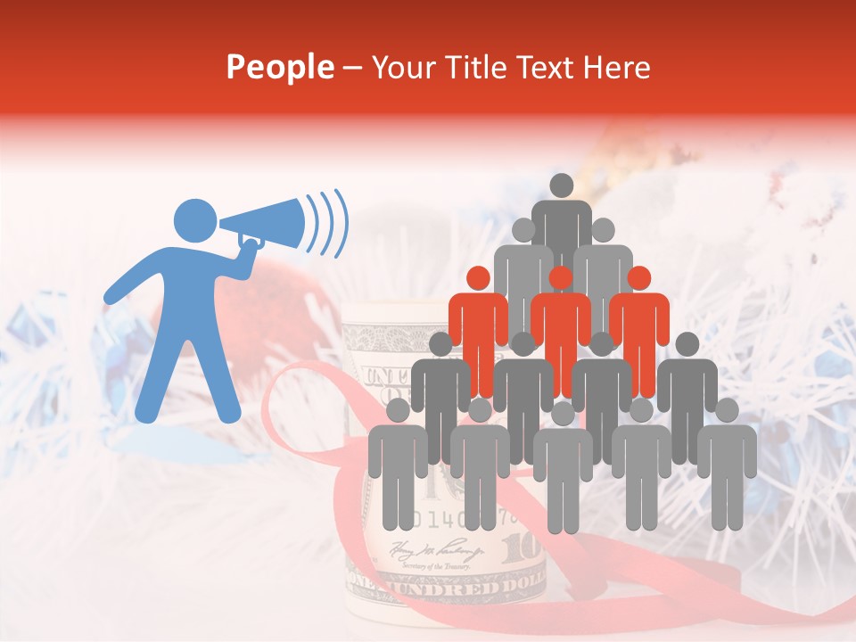 Tree Still Life Snow PowerPoint Template