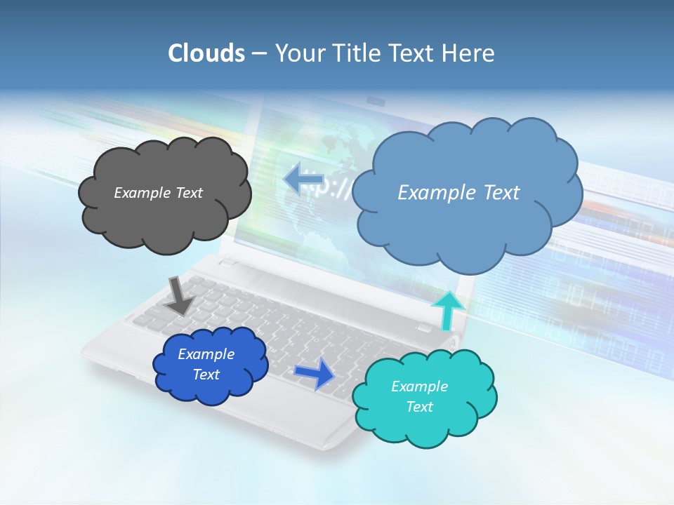 Browsing Sharing Background PowerPoint Template