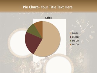 Clock Frame Candelabrum PowerPoint Template