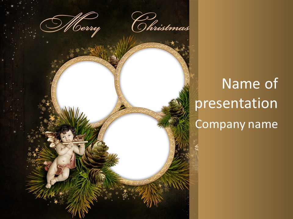 Candle Album Season PowerPoint Template