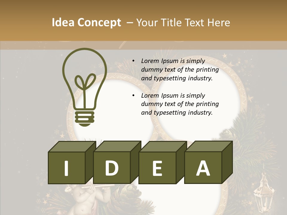 Candle Album Season PowerPoint Template