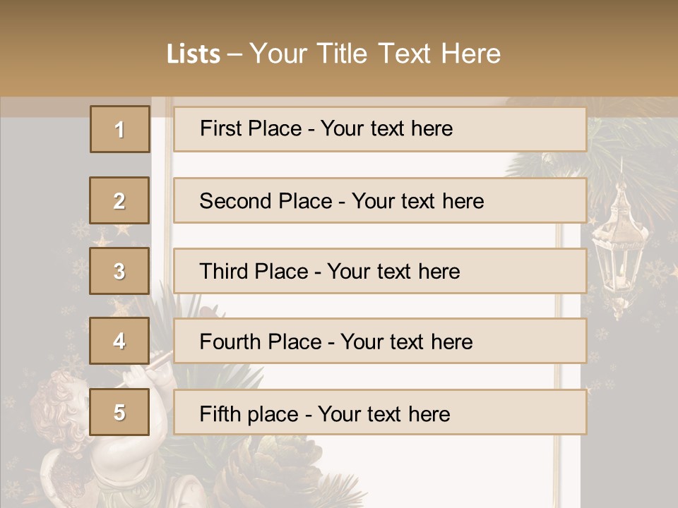 Gift Album Decor PowerPoint Template